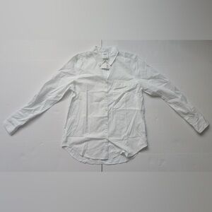 NWT Gap Factory Classic Cotton Shirt Optic White Size S